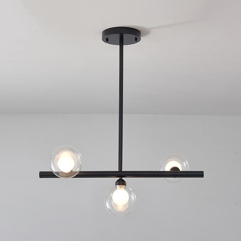 Simplicity Island Lighting Fixture Glass Shade Hanging Light for Dining Room
