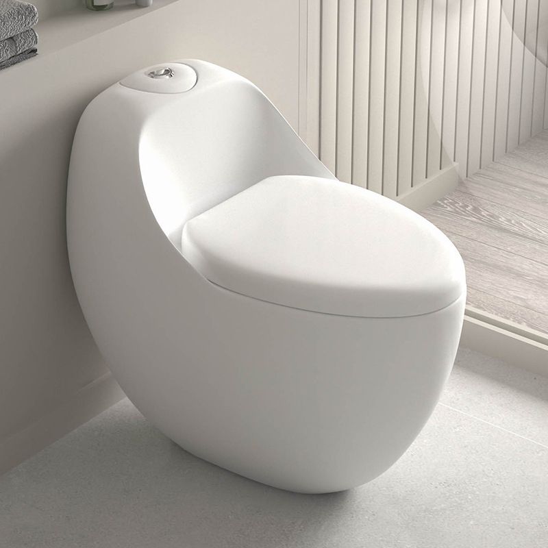 Modern Elong Toilet Bowl Floor Mount Toilet with Seat for Bathroom