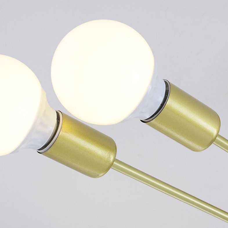 Metal Sputnik Shade Flush Ceiling Light Modern Multi-Lights Flush Mount Fixture