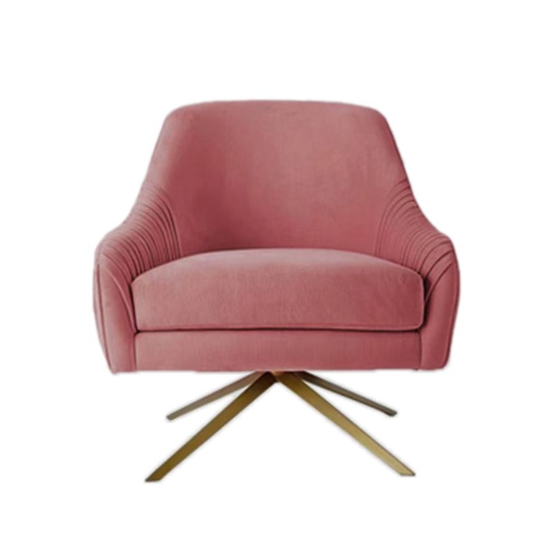 Velvet Arm Chair 29.52" L x 32.67" W x 33.46" H Swivel Accent Armchair