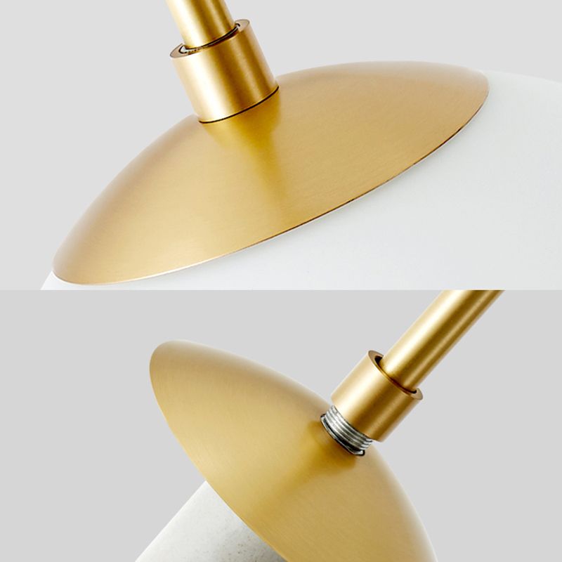 Globe Glass Pendant Light in Modern Creative Style Copper Single Hanging Lamp for Dining Room