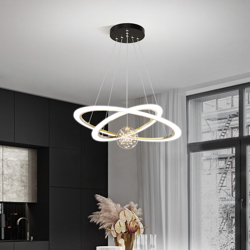 Licht luxe minimalisme Moderne Noordse stijl LED hanger kroonluchter licht voor eetkamer woonkamer