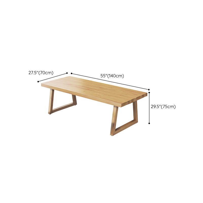 Modern Solid Wood Rectangular Dining Table for Dining Room and Dining Bar