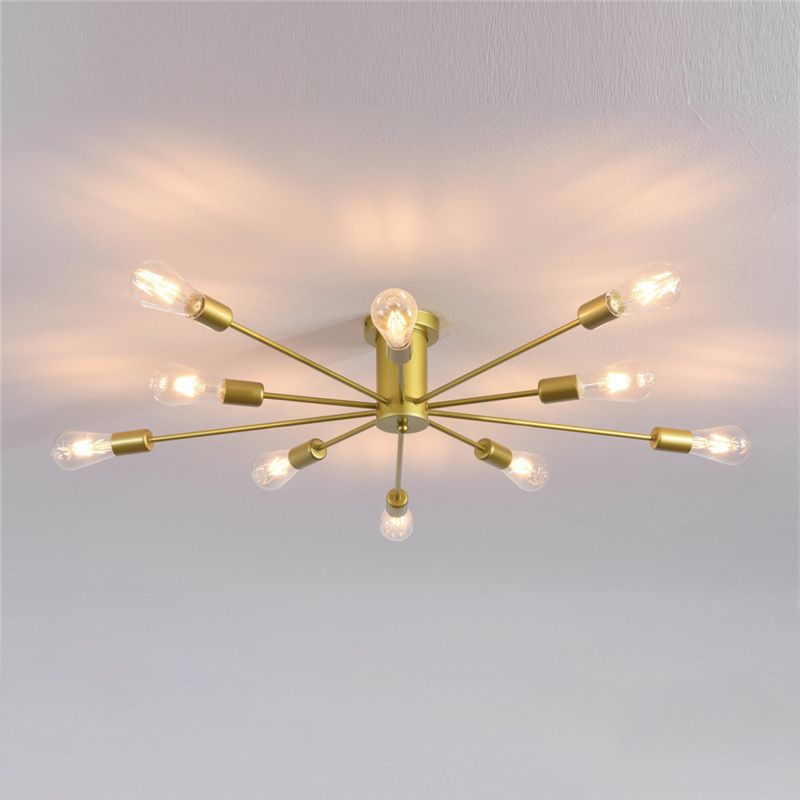 Contemporary Metal Ceiling Lamp Simplicity Flush Mount Light Fixture for Living Room
