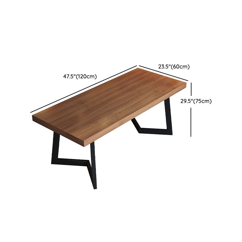 Industrial Rectangle Wood Dining Table 1/3/5/7 Pieces Dining Set for Barbecue Shop