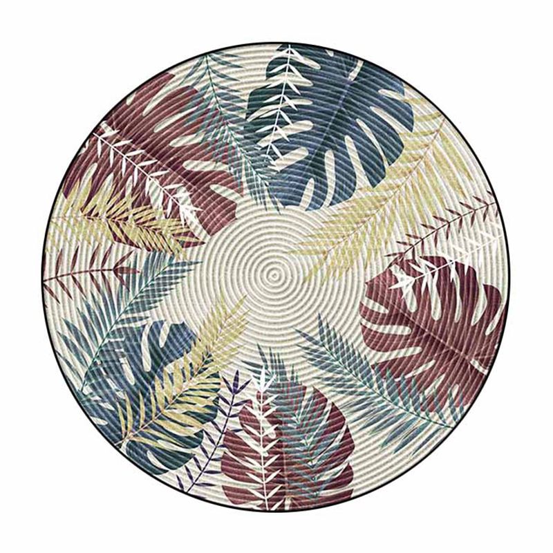 Light Yellow Sunflower Rug Polyester Modern Rug Stain Resistant Rug for Drawing Room