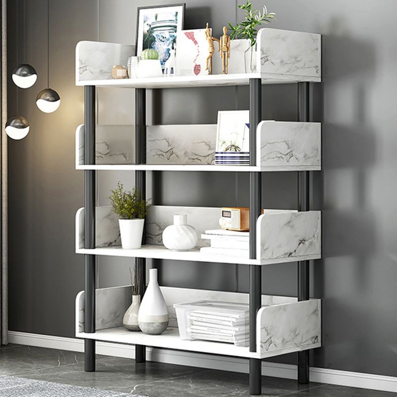 Engineered Wood Standard Bookshelf Open Back Bookcase with Shelves