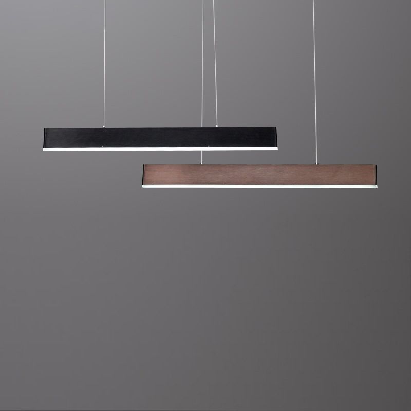 Rectangle Island Chandelier Lights Simplicity Acrylic Chandelier Lighting Fixtures for Restaurant