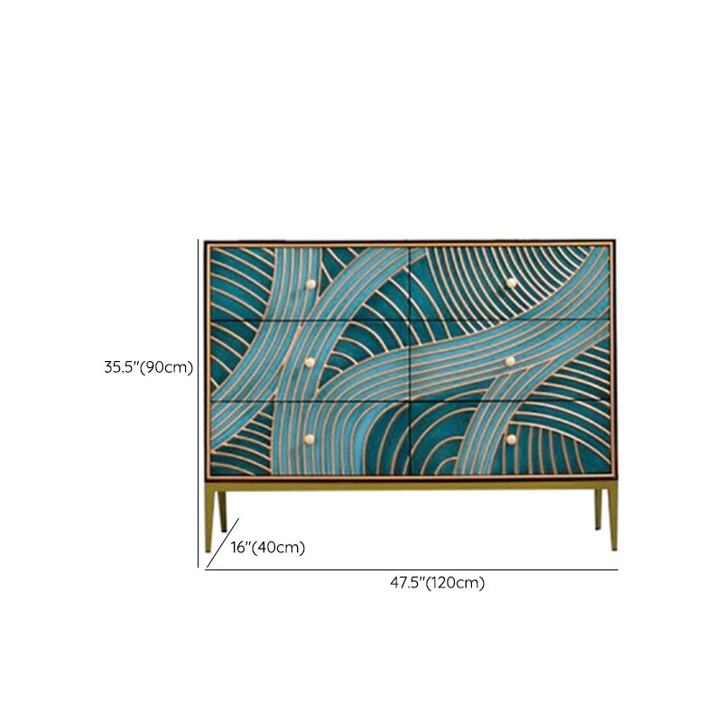 15.6-inch W Solid Wood Storage Chest Classic Glam Storage Chest Dresser