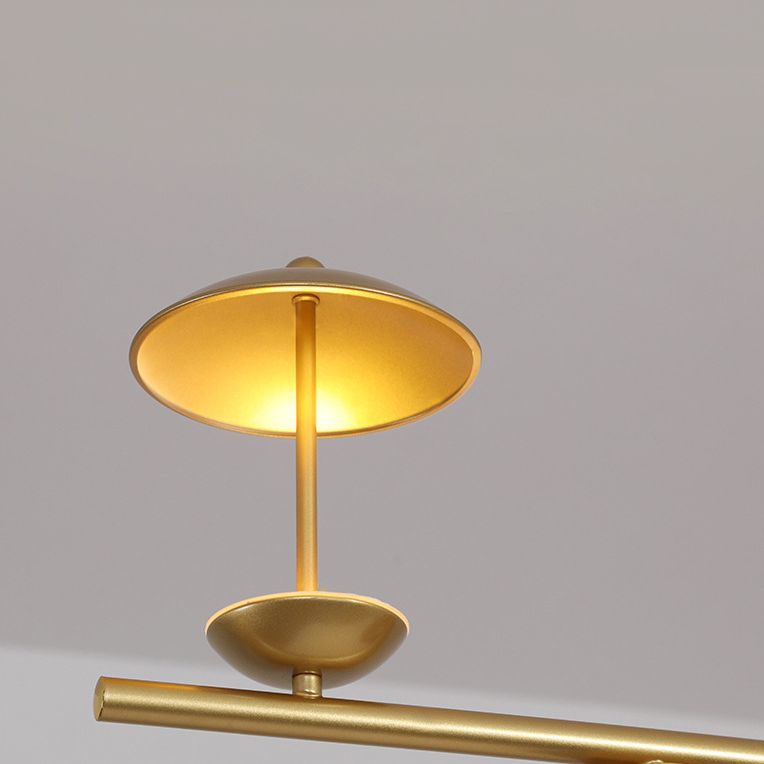 Lámpara de lámpara lineal moderna lámpara de lámpara múltiple iluminación de sala de vestíbulo