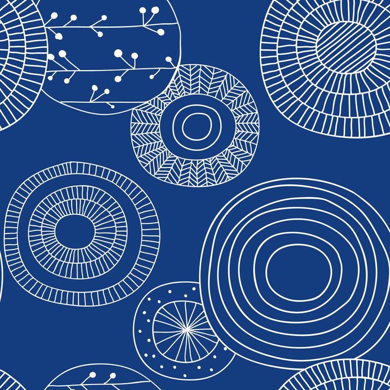 Illustration Flower Wall Mural Decal for House Interior, Soft Color, Made to Measure