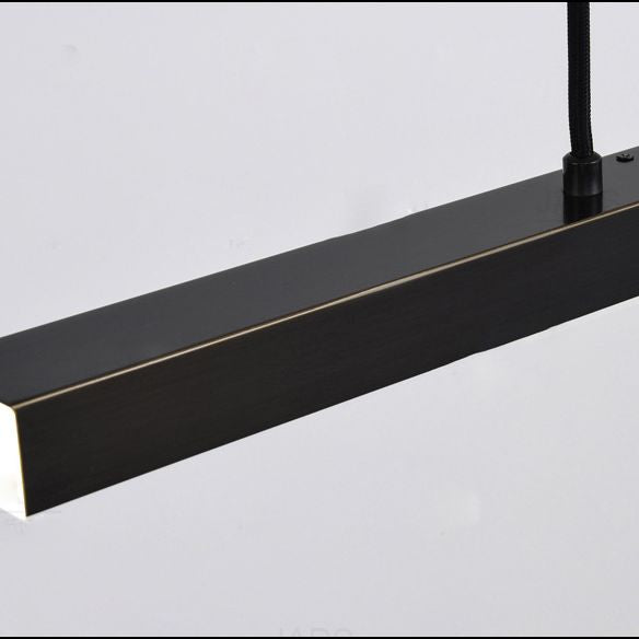 Linear Over Island Lighting Metal Modern Simplicity Hanging Island Lights for Restaurant
