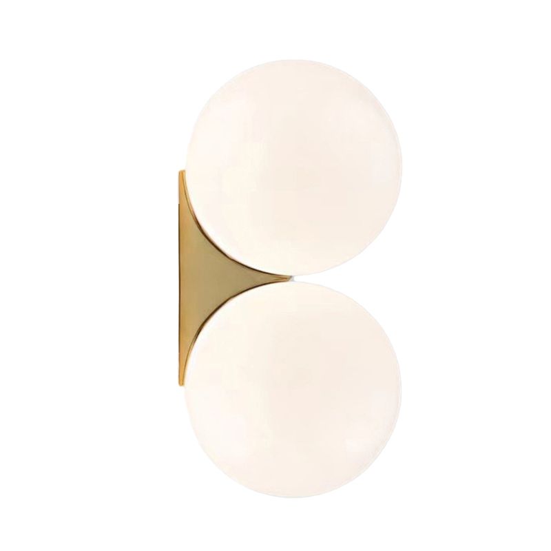 Globe Wall Lighting Simplicity Glass 1/2 Light Wall Sconces for Bedroom