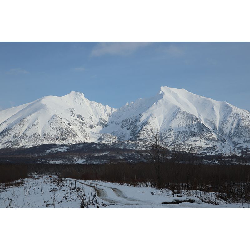 Mountain Landscape Murals Stain-Resistant Wall Covering for Sitting Room