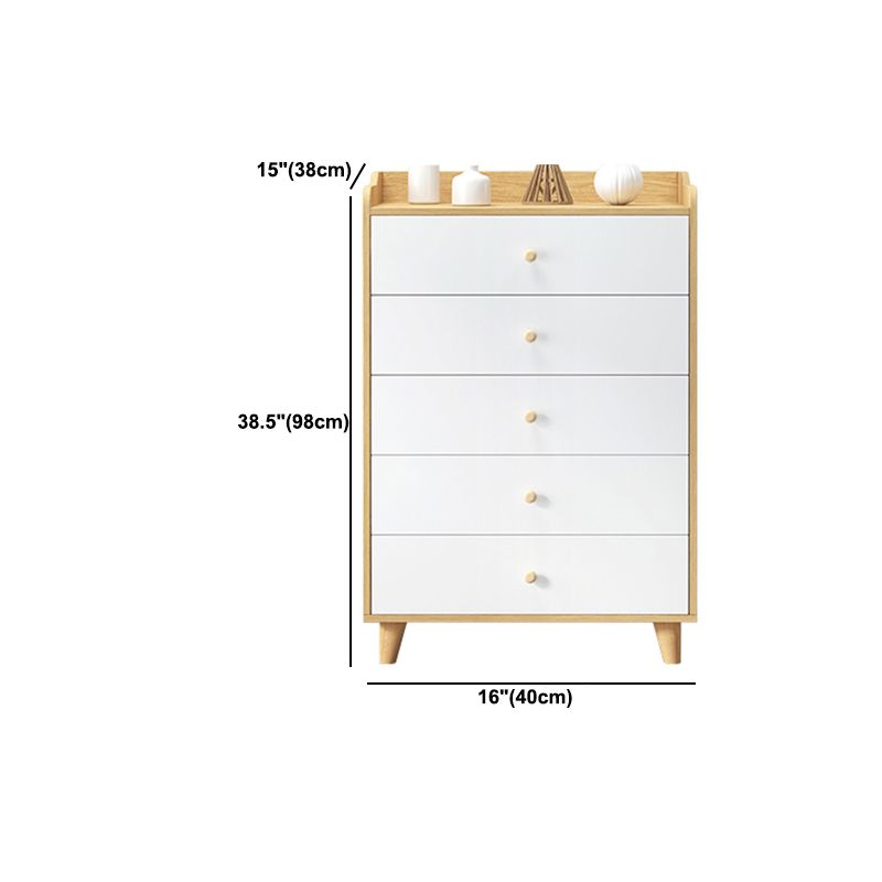 Modern Rectangle Accent Cabinet Wood Knobs Cabinet with Drawer