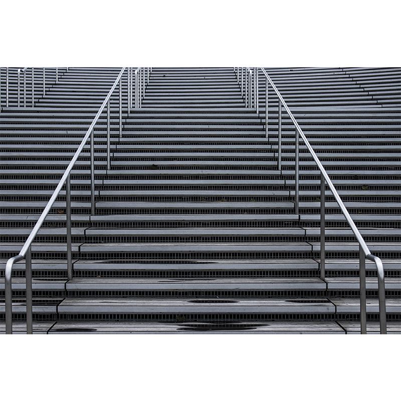 Customized Modern Stairs Building Mural Wallpaper Wall Covering for Living Room