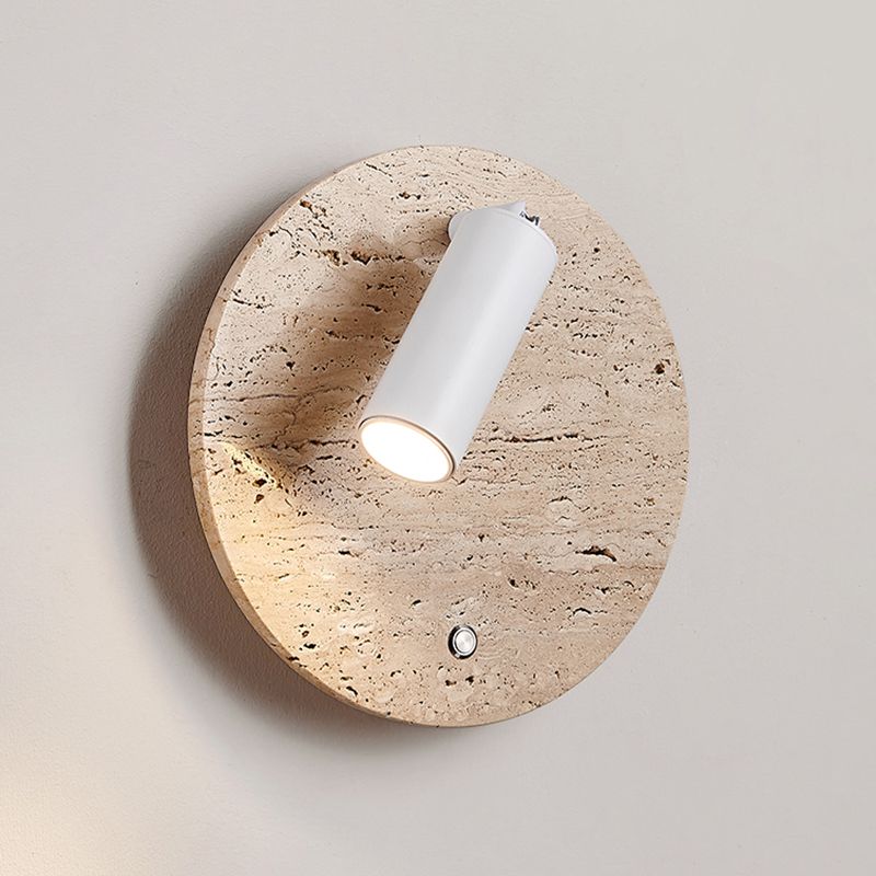 Modern Simple Stone Wall Light Geometry Shape Rotatable Wall Lamp for Living Room