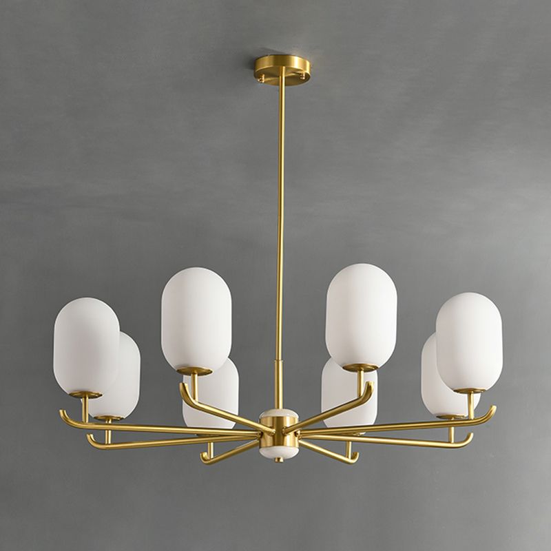 Bronze Chandelier Light Fixtures Sputnik Modern Ceiling Light Fixture for Living Room