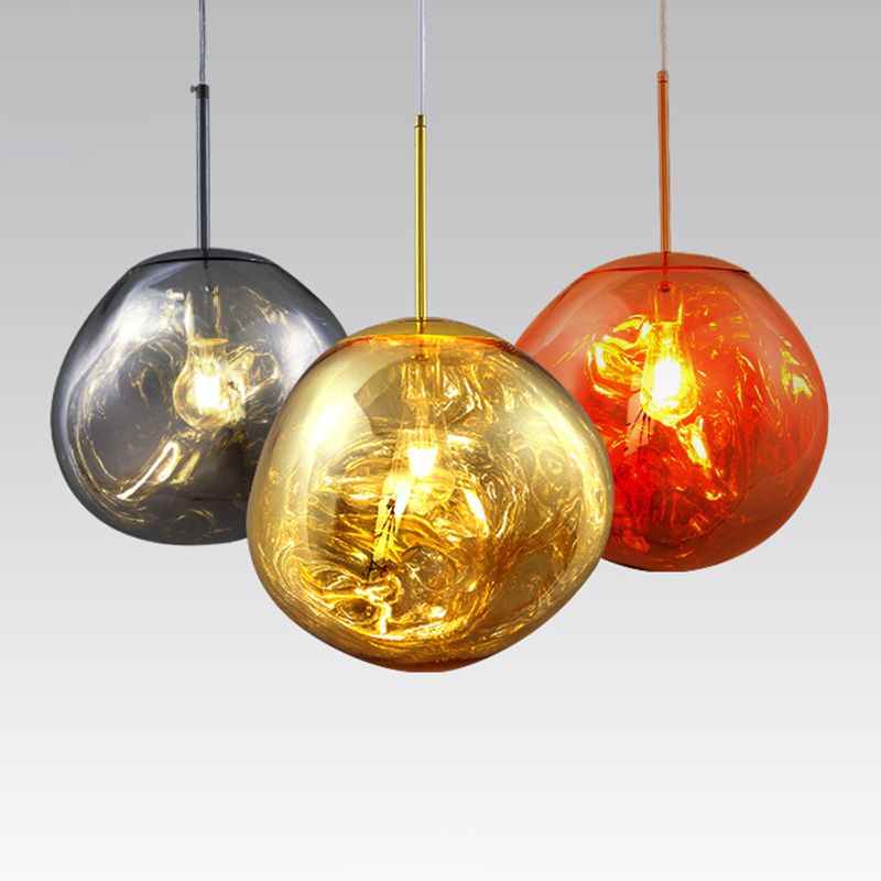 LAVA CREATIVA LAVA Irregolare a forma di palla appesa a una luce singola stile moderno a sospensione acrilica lampada a sospensione per il negozio di caffè