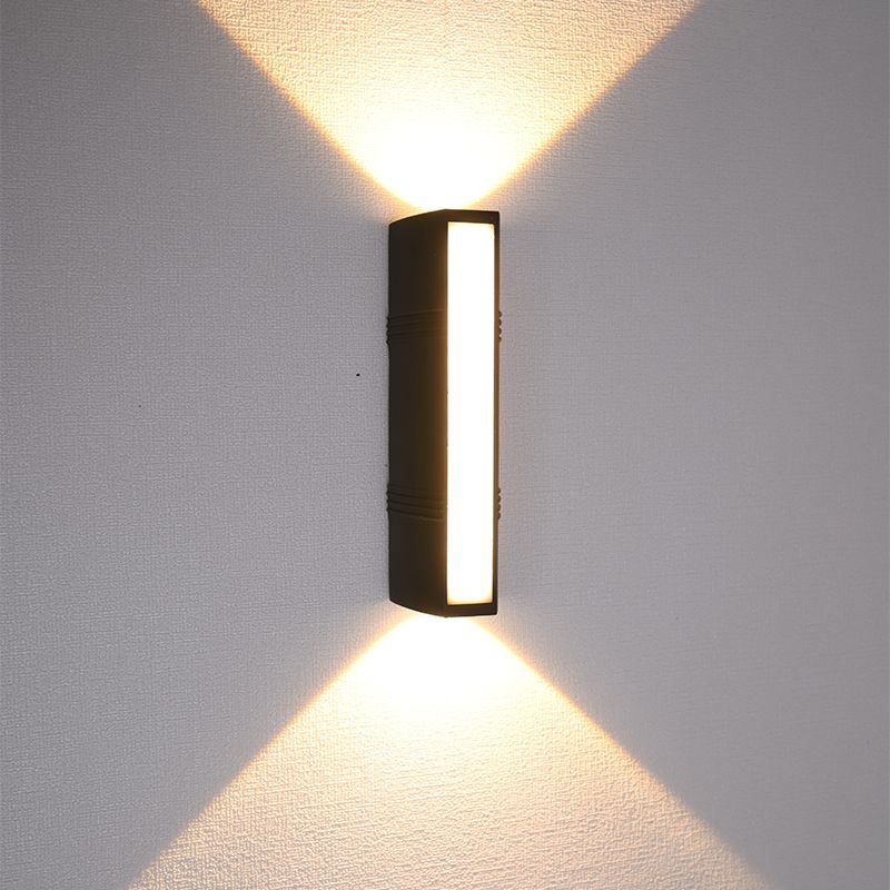 Modern Style Rectangular LED Wall Lamps Metal 3-Light Wall Lighting Ideas