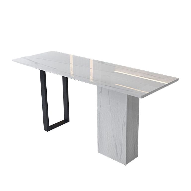 Industrial 1/2/3 Pieces Sintered Stone Bar Table Set Rectangular Counter Set