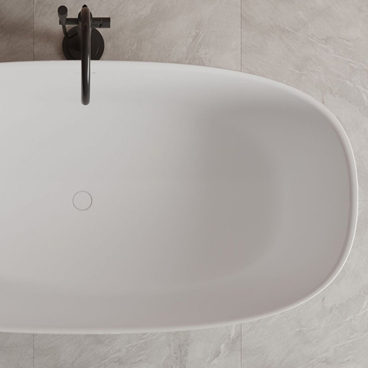 Soaking Antique Finish Bathtub Stand Alone Oval Modern Bath Tub