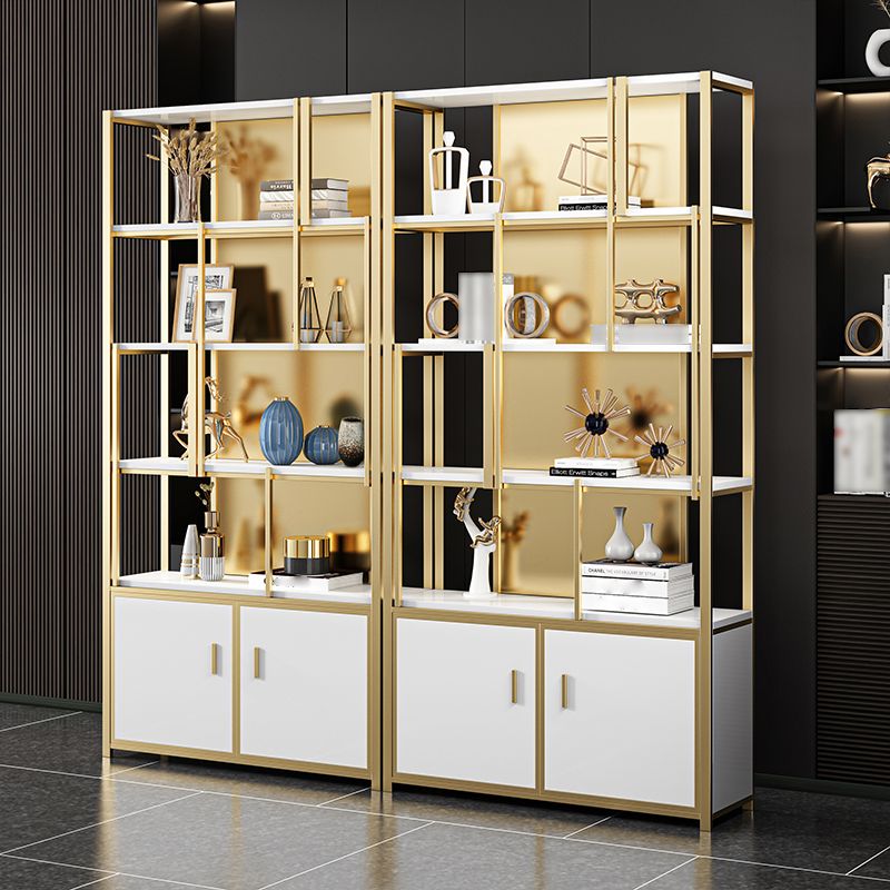 12 "W 79" H libreria Glam in stile Glam Open Back Bookcase per Study Room Home Office