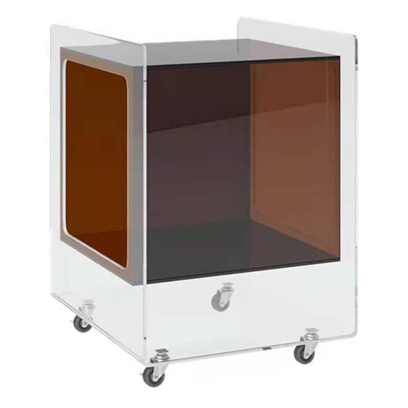 Modernism with Casters Coffee Table Acrylic 18.1'' Cocktail Table