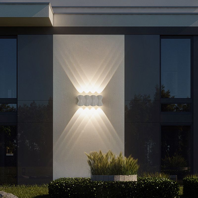 Luz LED a exteriores Luz montada Minimalismo Minimalismo moderno Luz de aplique impermeable para el patio de la puerta