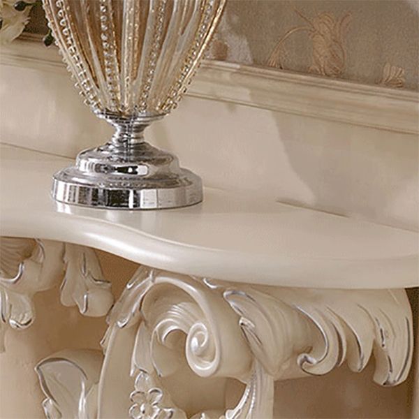 Free Form Shape Console Table Black/White/Gold Stone Console Sofa Table