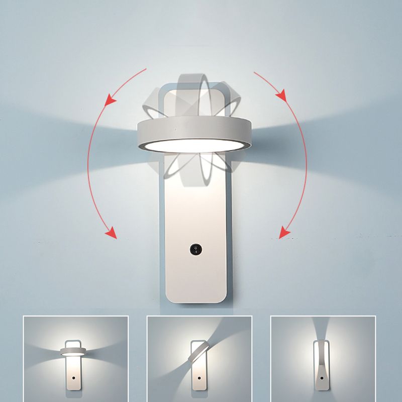 Lampade a 1 luci di minimalismo Light Frepfurs Sconce lampade da parete in ferro per camera da letto