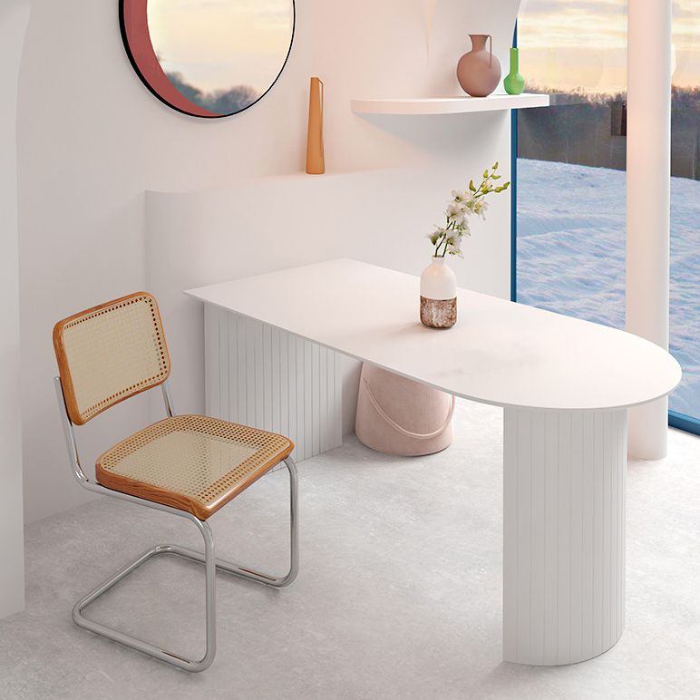 Modern Style Sintered Stone Dining Room Dinner Kitchen Table White Rectangle Table
