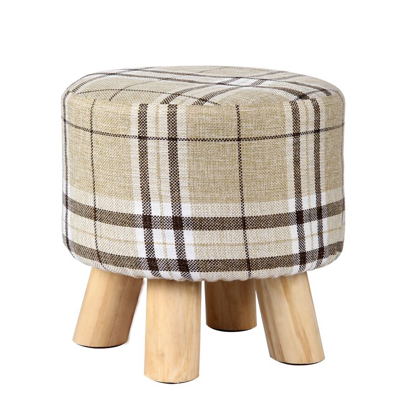 Fabric Standard Stool Modern Style Simple Household Footstool