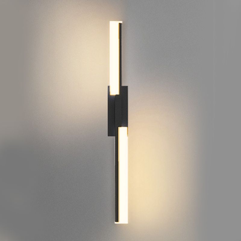 Metal Linear Shape Wall Lighting Modern Style Multi Lights Wall Mounted Light Fixture