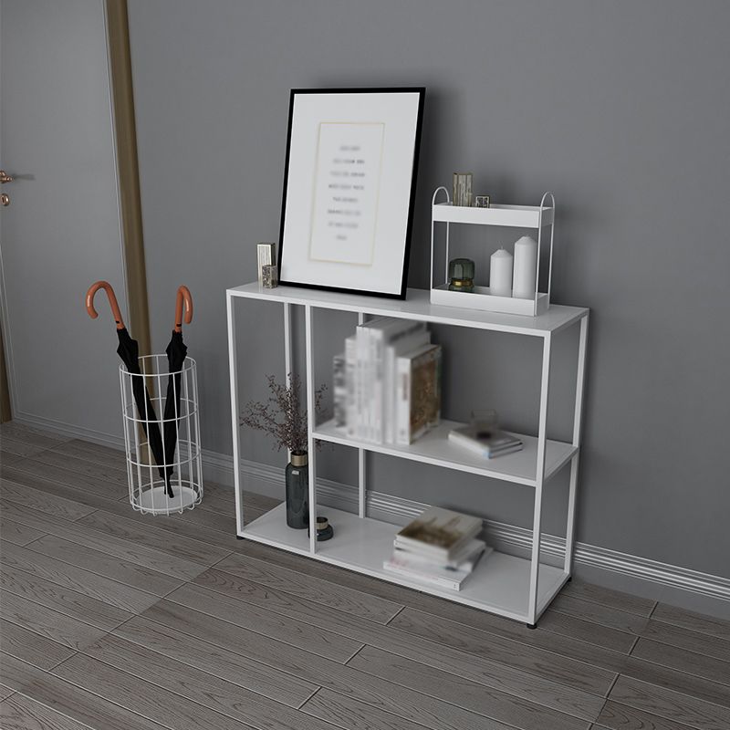 Open Metal Bookcase Industrial Rectangular Shelve for Study Room