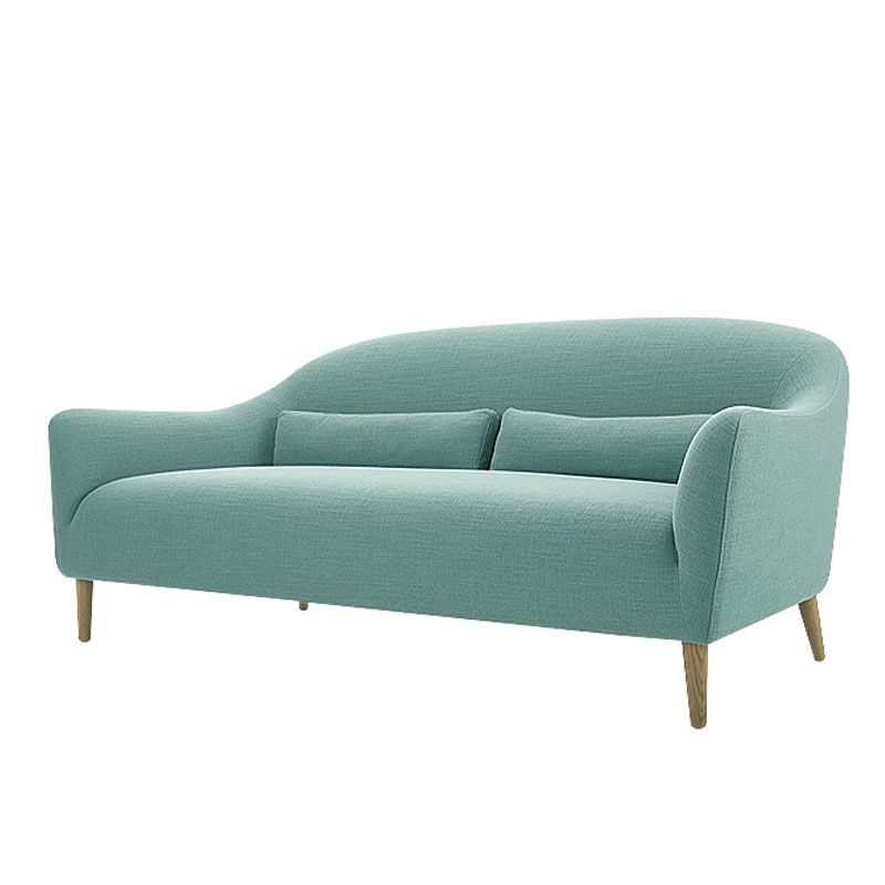 Contemporary 2-Seater 31.88" H Cotton Blend Flared Arm Loveseat