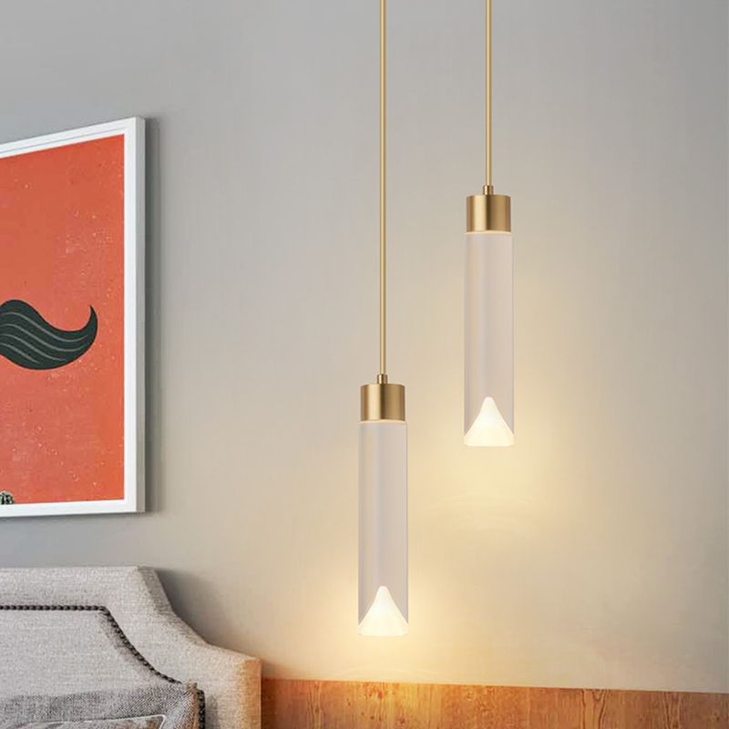 K9 Crystal Cylindric Pendant Lighting Simplicity Finis Finis Finis Plafond