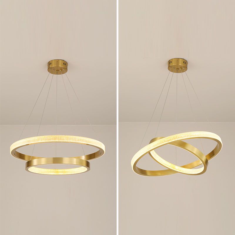 Moderner einfacher charakteristischer Stil LED Hängende Kronleuchter Licht für Wohnzimmer Esszimmertreppe