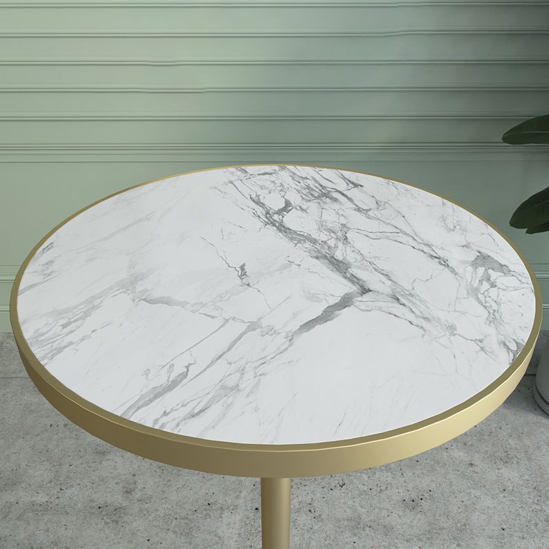 Modern Bar Table Dining Table with Pedestal Base for Kitchen Living Room