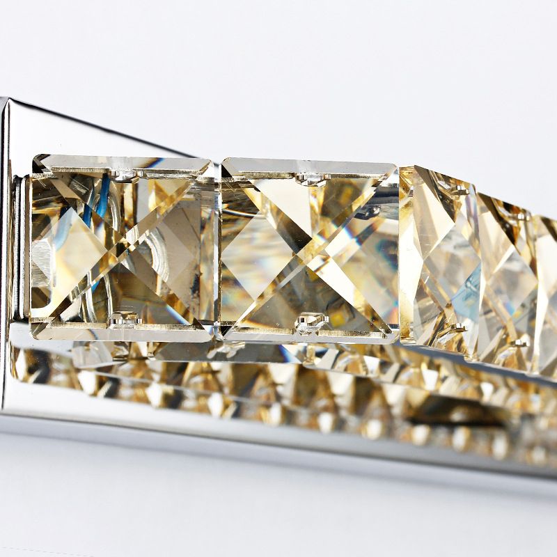 Bathroom Decoration Vanity Sconce Light Crystal Shade Wall Mounted Vanity Lights for Mirror Cabinet