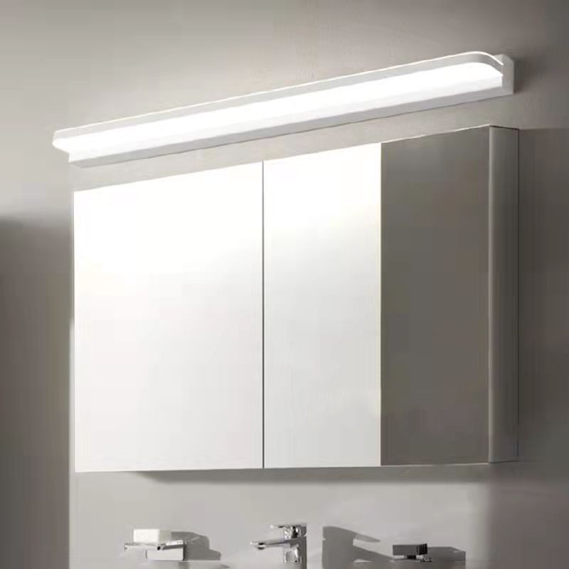Luz de tocador LED moderno Simple Long Forma de forma frontal de forma frontal para el baño