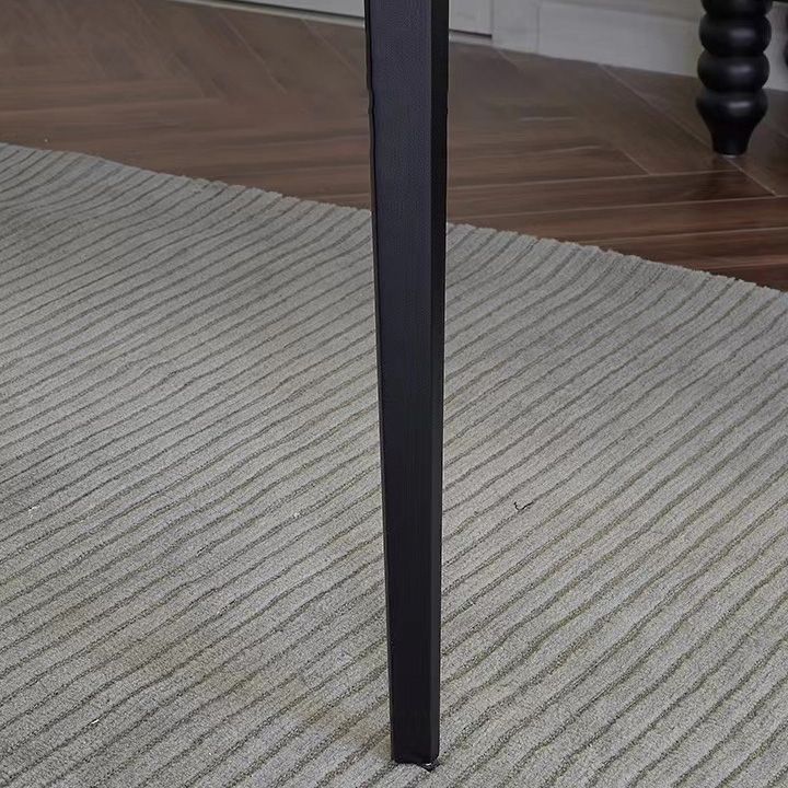 Medieval Modern Stone Dining Table 4 Black Legs Table for Dining Room