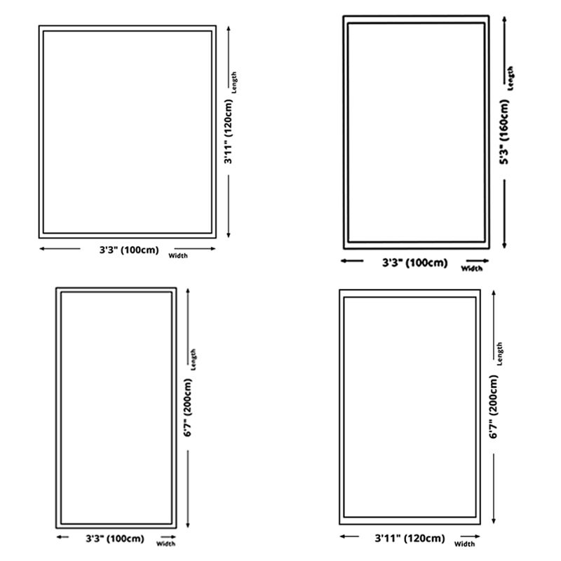 Dark Coffee Casual Rug Polyester Solid Color Rug Washable Rug for Living Room