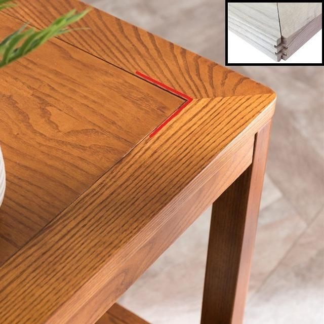 Modern Style Cocktail Table Solid Wood/artificial Wood Rectangular Coffee Table