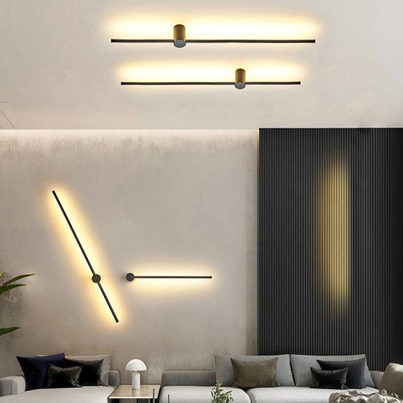 Ideas lineales de iluminación de pared de aluminio LED LED LED LED LED LACE 1 Light para dormitorio