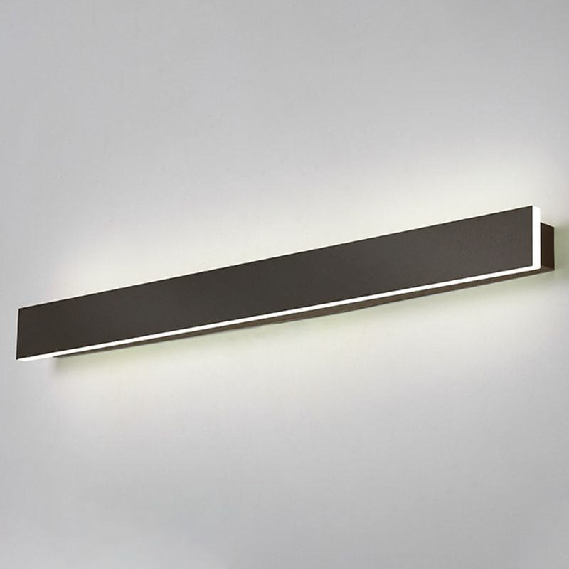 Muro di tonalità lineare Luce moderna MODER SEMPLICE 1 Fun a supporto per la parete della testa in nero