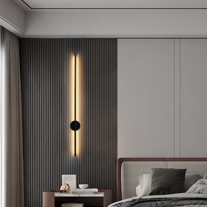 Lineare Form Metall Wandleuchten moderner Stil 1 Lichtwandbeleuchtung