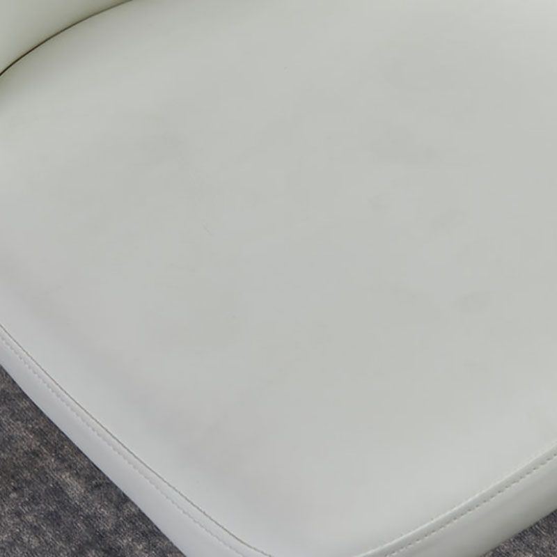 Contemporary Restaurant Leather Side Chair Brown Leg Wingback Dining Chair