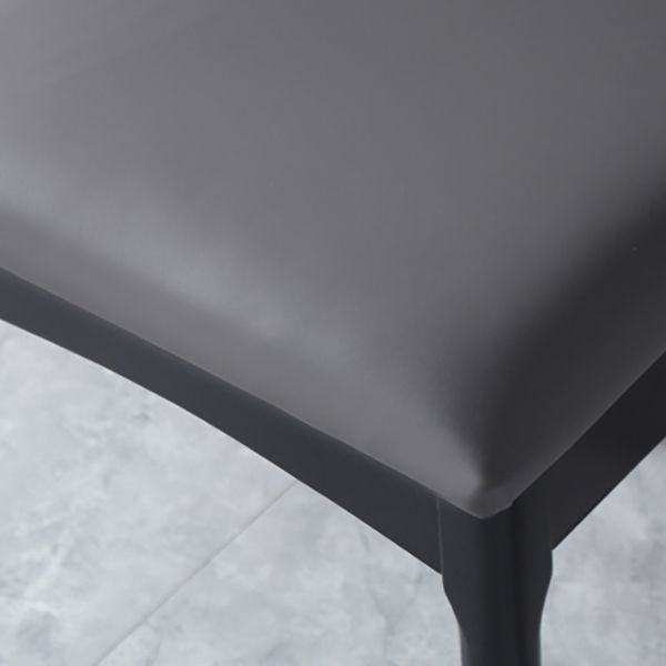 Silla lateral interior escandinava tapizada en madera Silla de comedor con respaldo abierto
