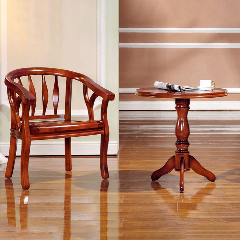 Traditional Dining Chair Solid Wood Dining Arm Chair for Hotel